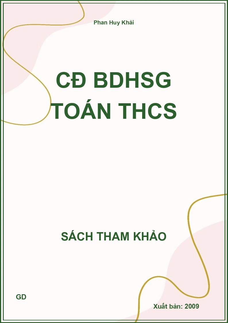 Cđ Bdhsg Toán Thcs