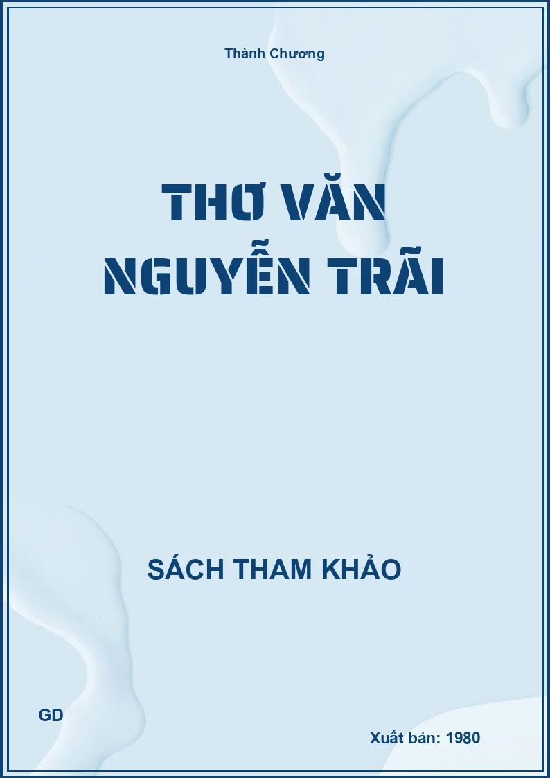 Thơ Văn Nguyễn Trãi