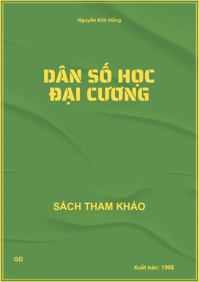 Dân Số Học Đại Cương