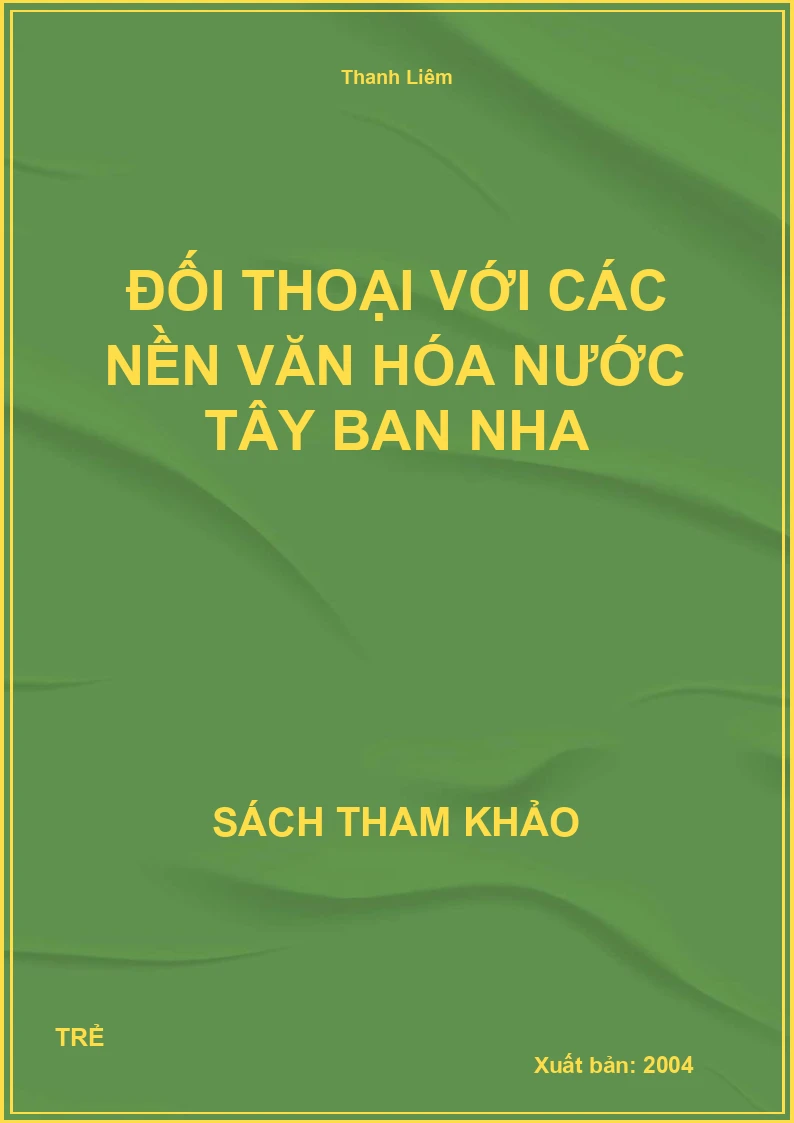 Đối Thoại Với Các Nền Văn Hóa Nước Tây Ban Nha