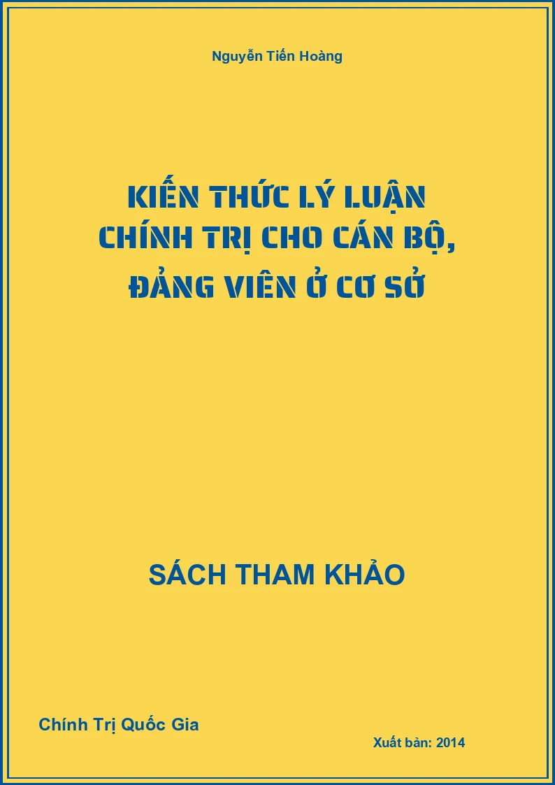 Kiến thức lý luận chính trị cho cán bộ, Đảng viên ở cơ sở