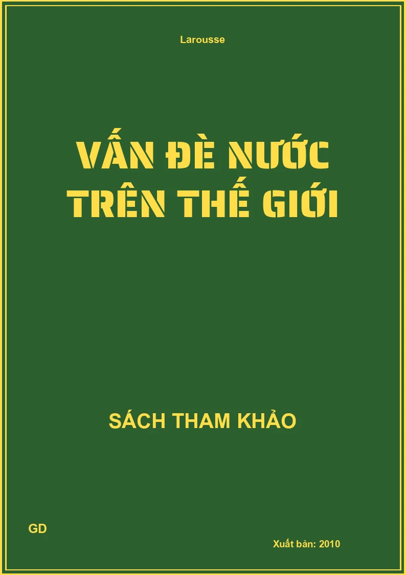 Vấn Đè Nước Trên Thế Giới