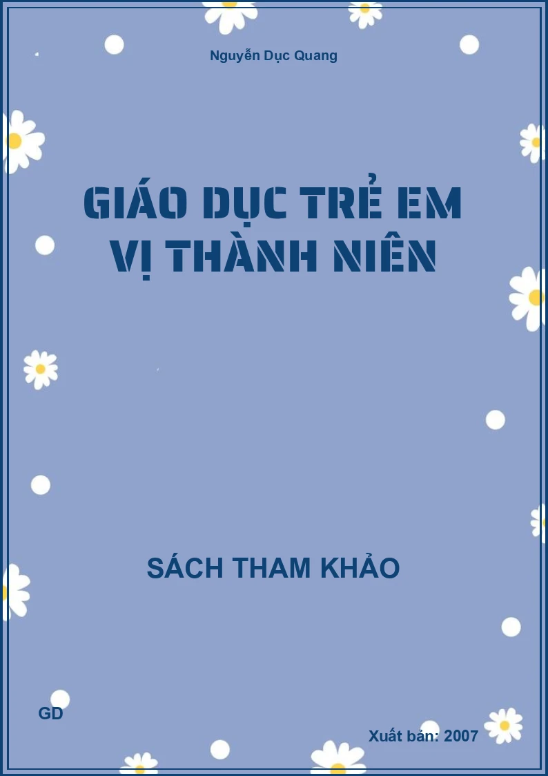 Giáo Dục Trẻ Em Vị Thành Niên