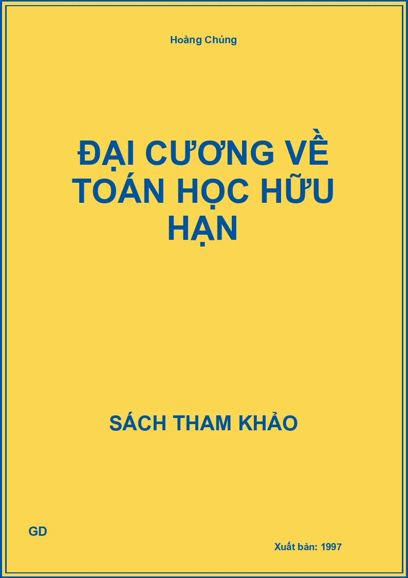 Đại Cương Về Toán Học Hữu Hạn