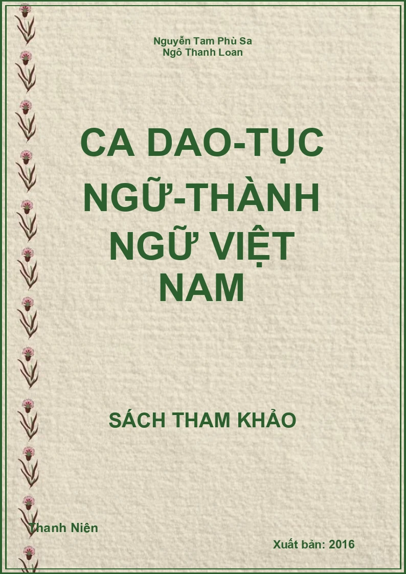 Ca dao-tục ngữ-thành ngữ Việt Nam