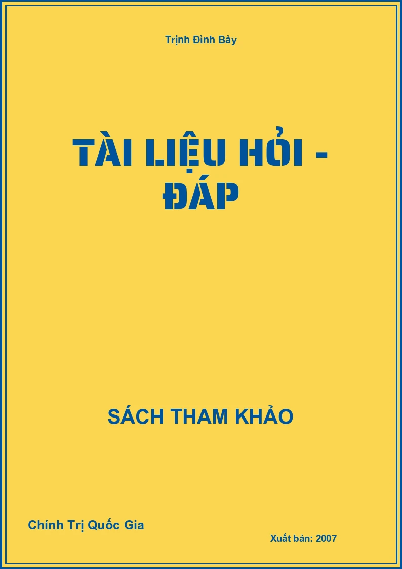 Tài liệu hỏi - đáp