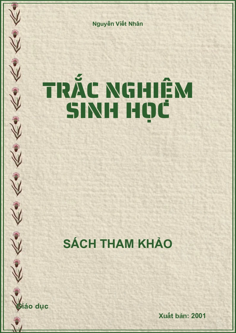 Trắc Nghiệm Sinh Học