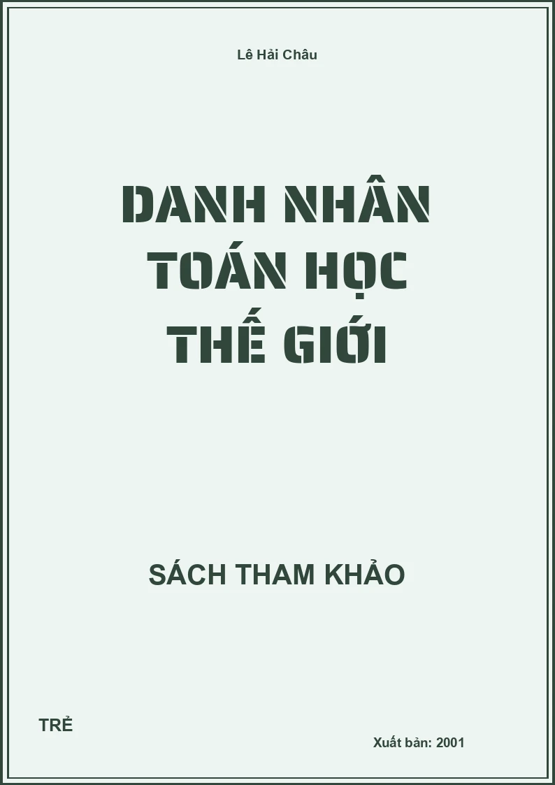 Danh Nhân Toán Học Thế Giới