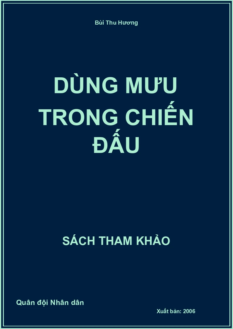 Dùng mưu trong chiến đấu