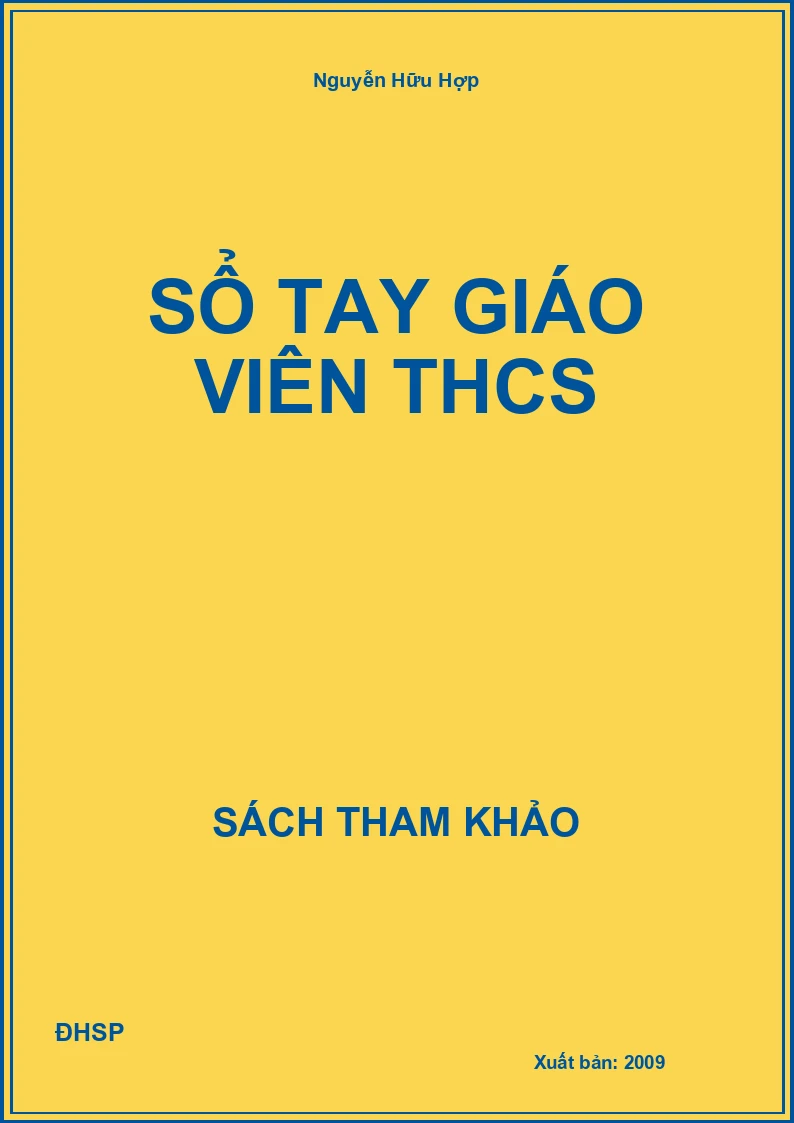 Sổ Tay Giáo Viên Thcs