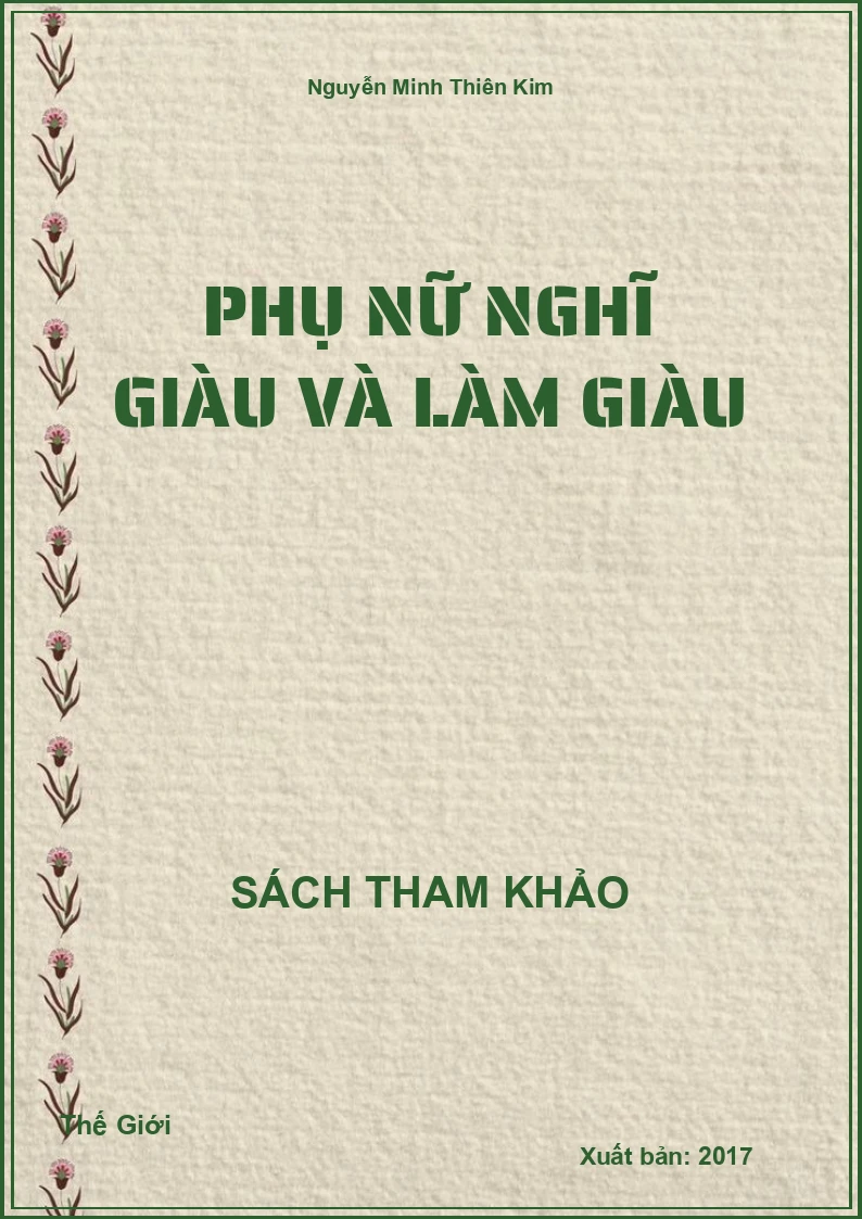 Phụ nữ nghĩ giàu và làm giàu