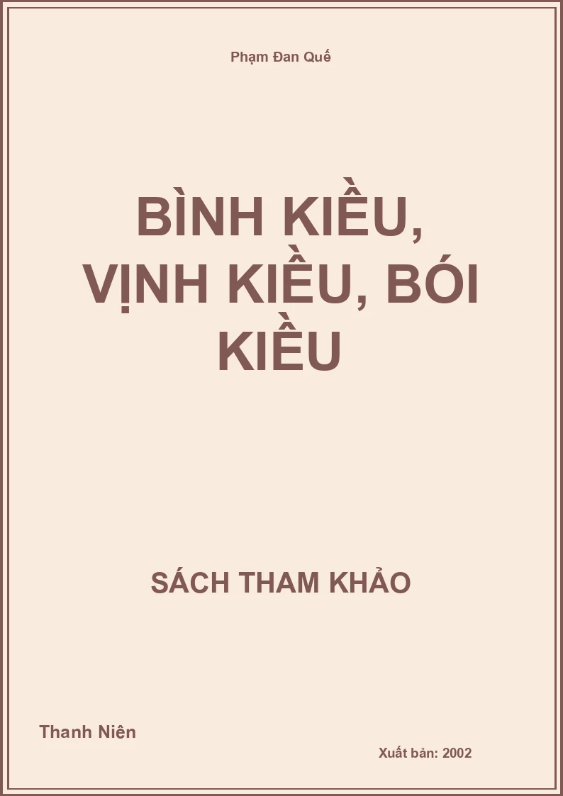 Bình Kiều, Vịnh Kiều, Bói Kiều