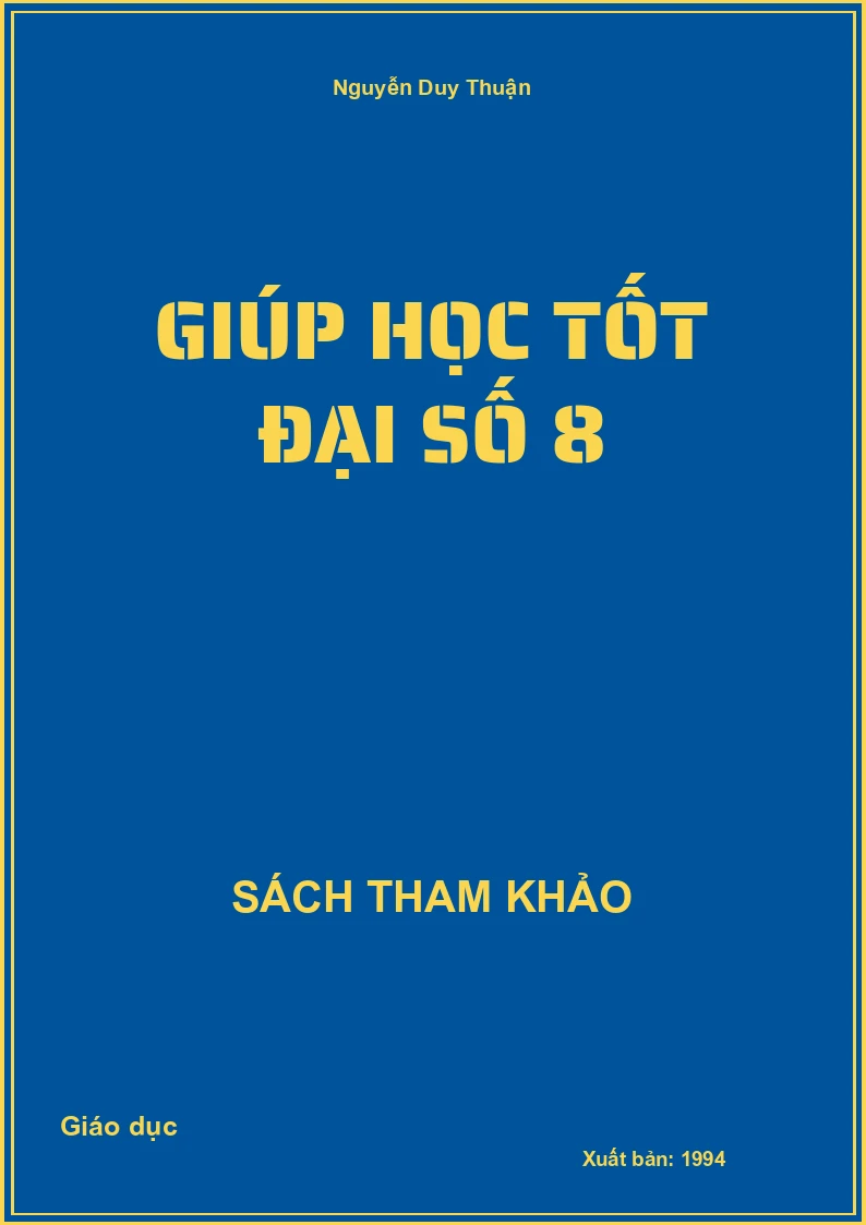 Giúp học tốt đại số 8
