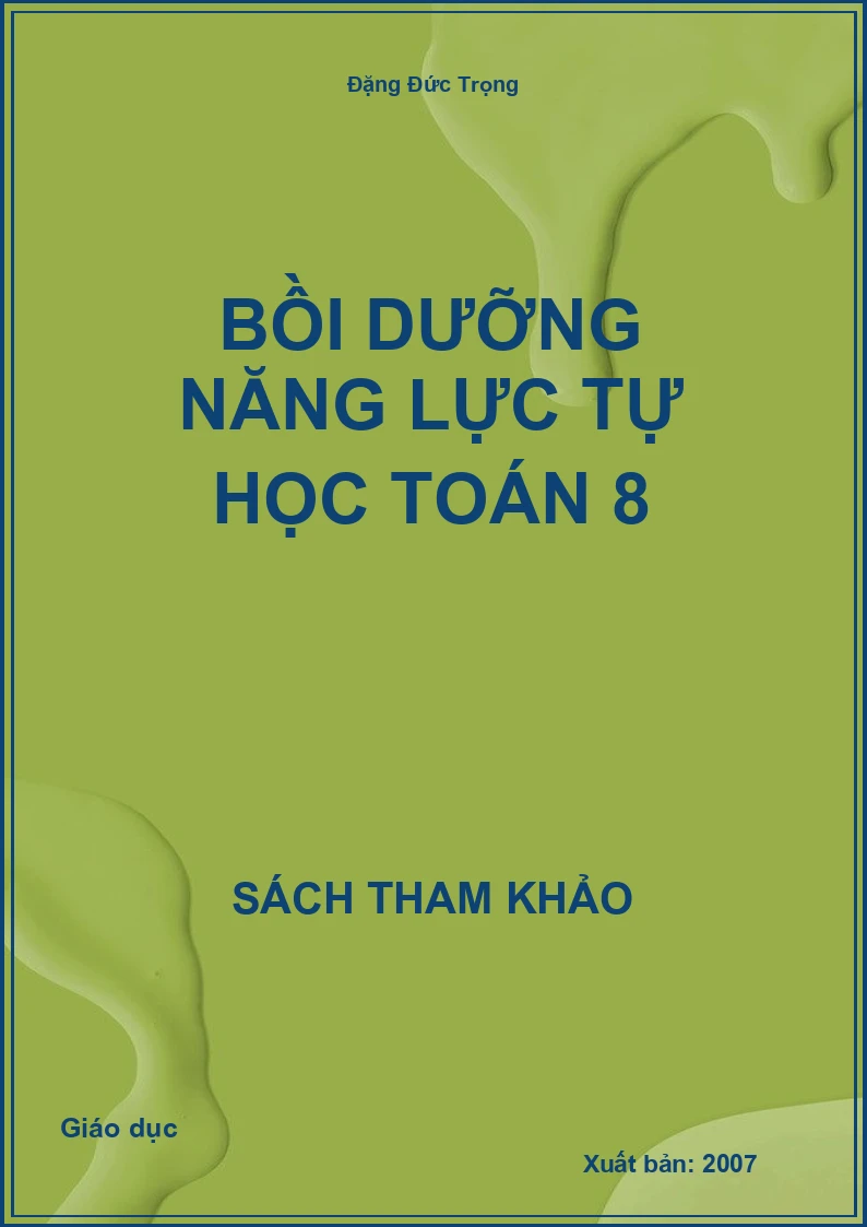 Bồi Dưỡng Năng Lực Tự Học Toán 8