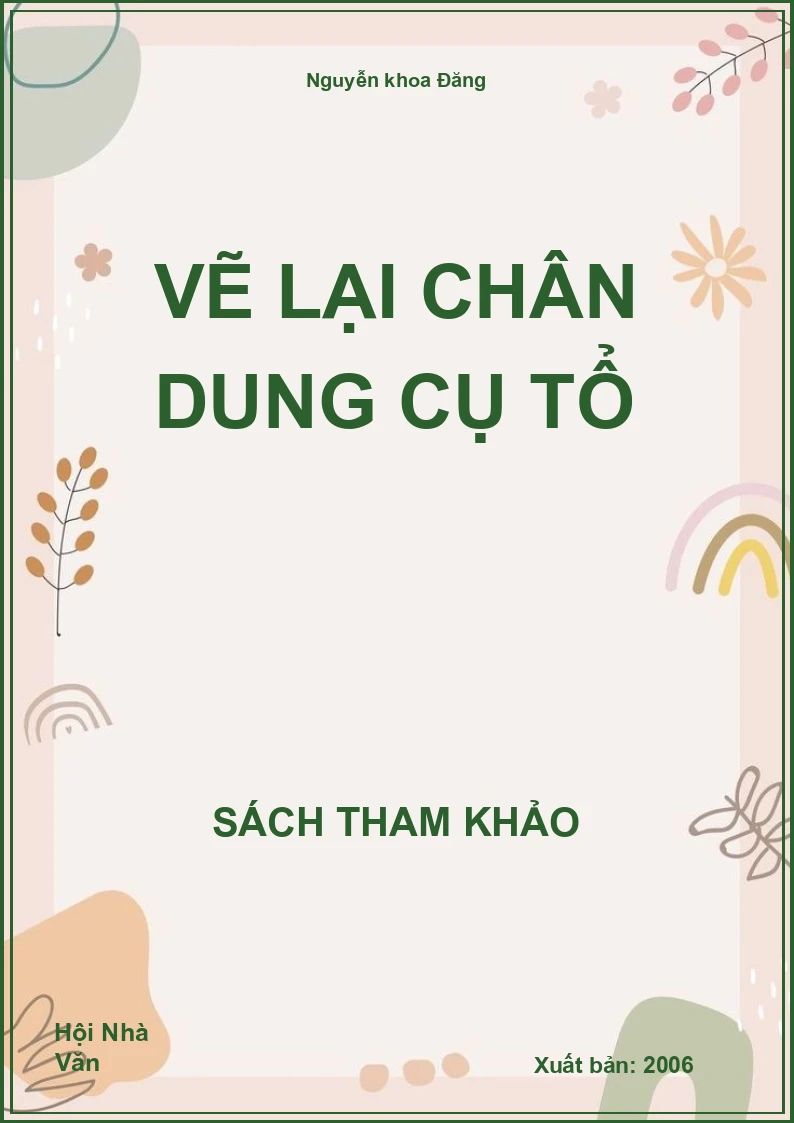 Vẽ lại chân dung cụ tổ