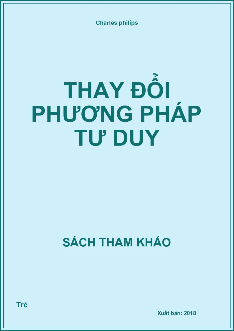 Thay đổi phương pháp tư duy