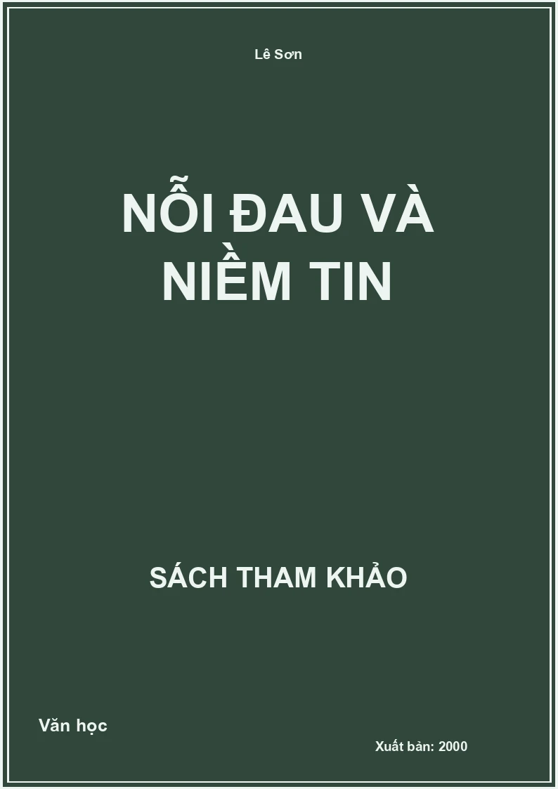 Nỗi đau và niềm tin