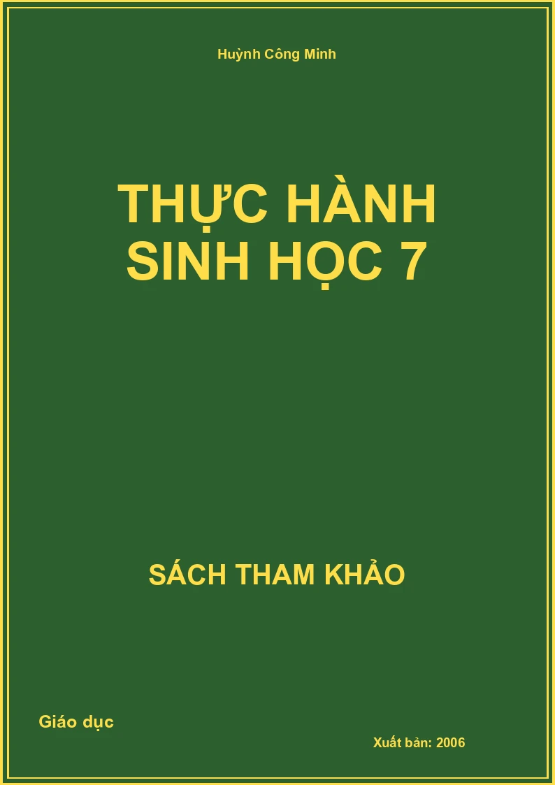 Thực Hành Sinh Học 7