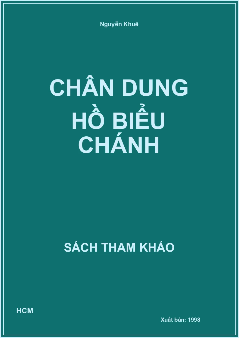 Chân dung Hồ Biểu Chánh