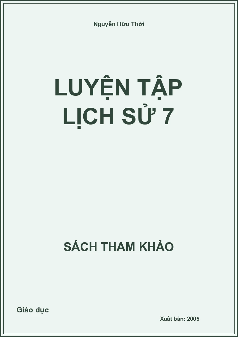 Luyện Tập Lịch Sử 7