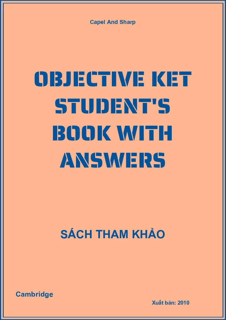 Objective Ket Student's Book With Answers