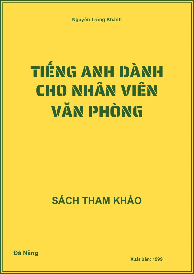 Tiếng anh dành cho nhân viên văn phòng