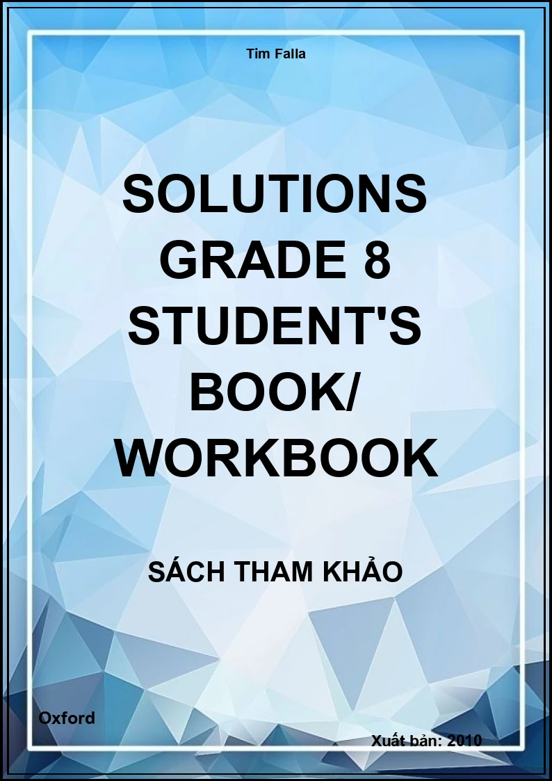 Solutions Grade 8 Student's Book/ Workbook