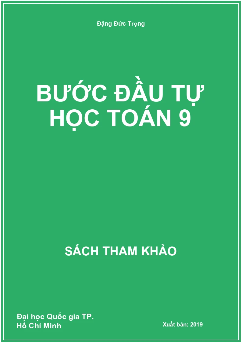 Bước đầu tự học toán 9
