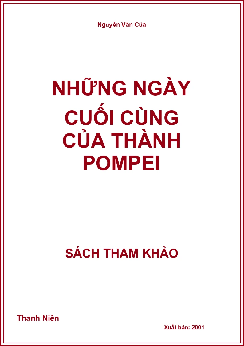 Những ngày cuối cùng của thành Pompei
