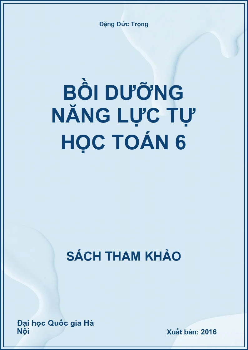 Bồi dưỡng năng lực tự học toán 6