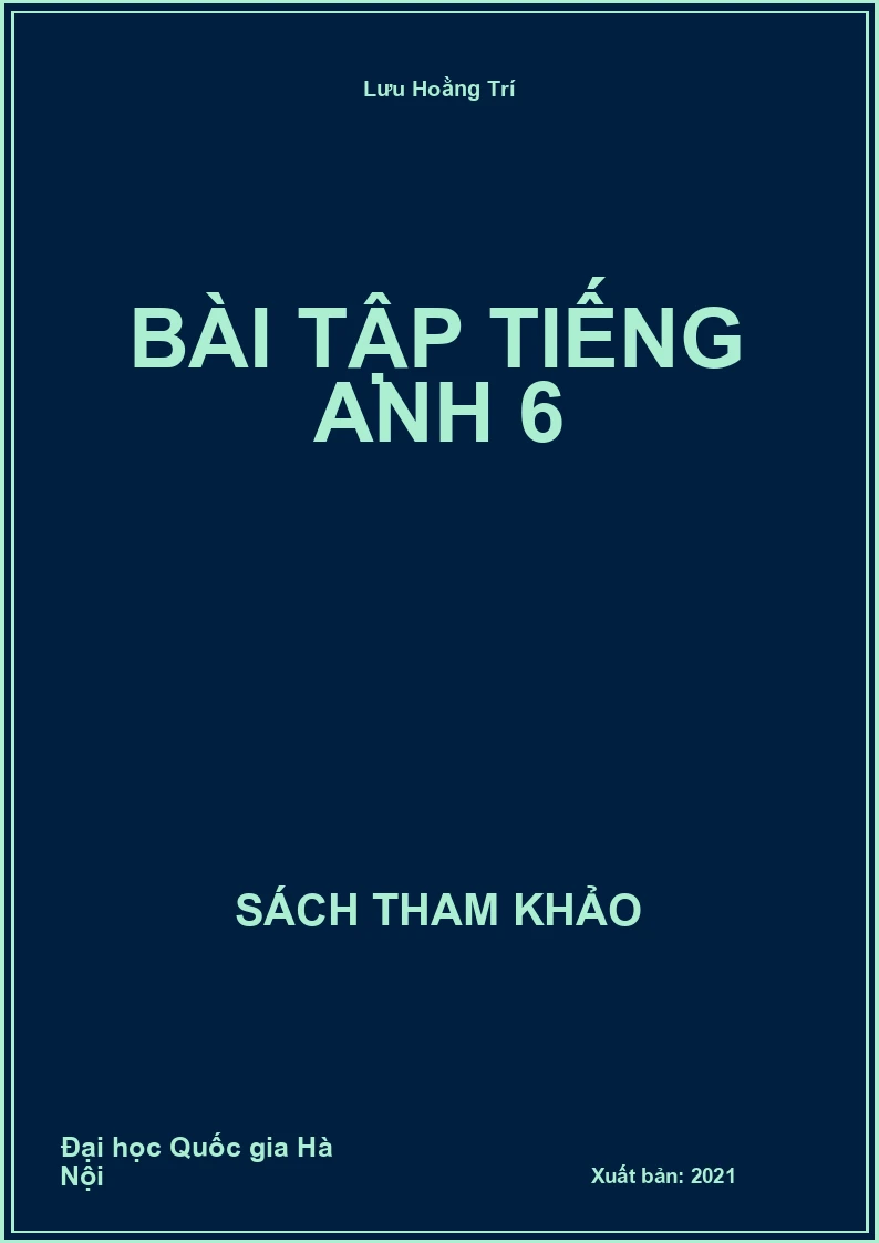 Bài Tập Tiếng Anh 6