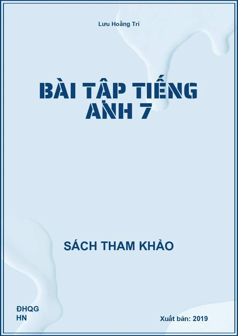 Bài tập Tiếng Anh 7