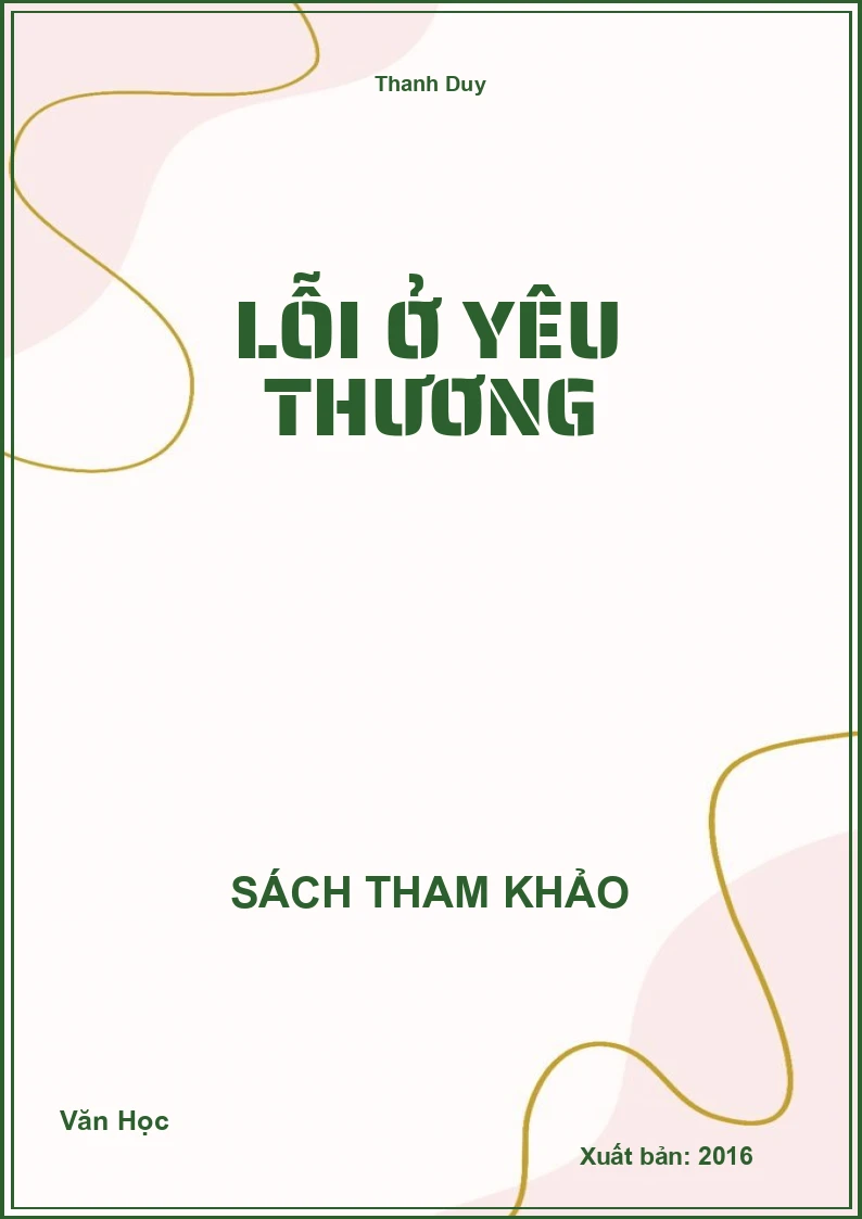 Lỗi ở yêu thương