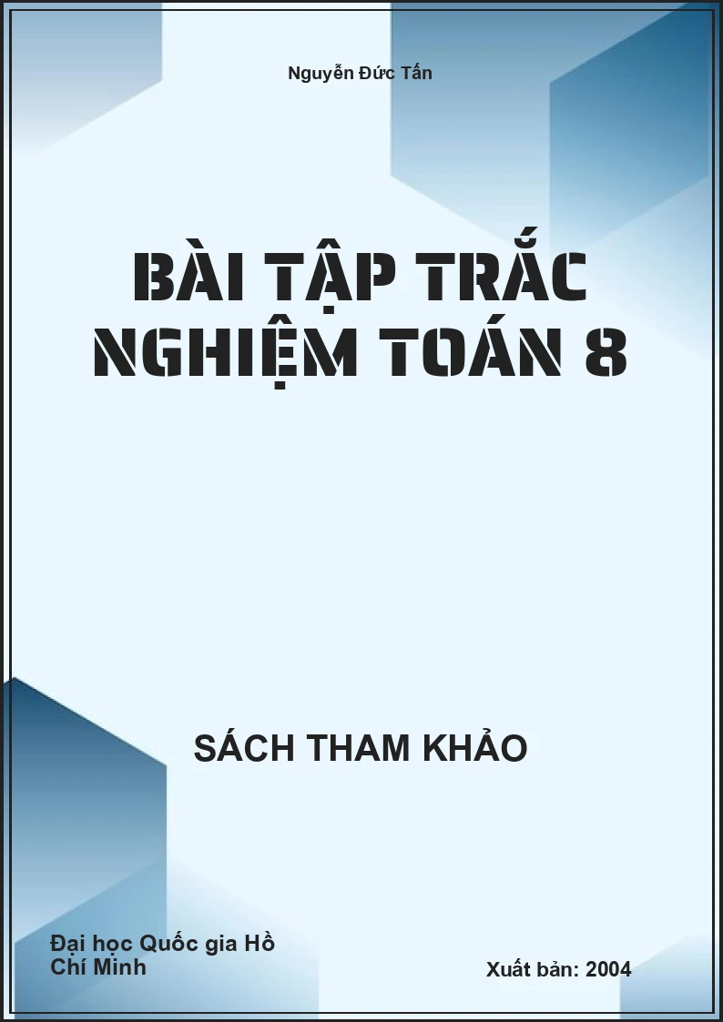 Bài Tập Trắc Nghiệm Toán 8