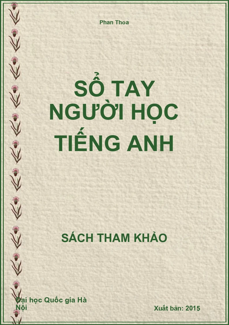 Sổ tay người học tiếng anh
