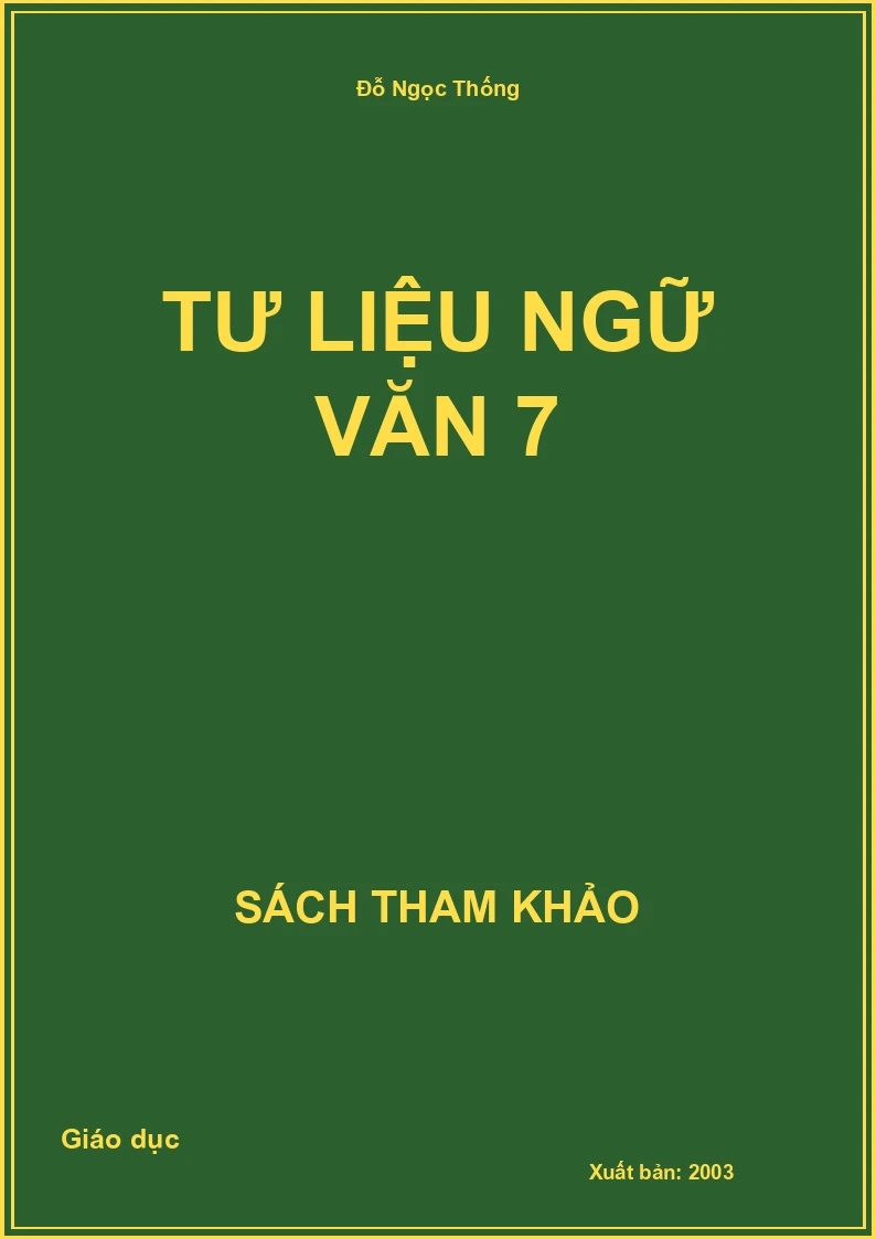 Tư Liệu Ngữ Văn 7