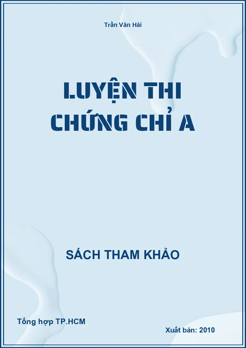 Luyện thi chứng chỉ A