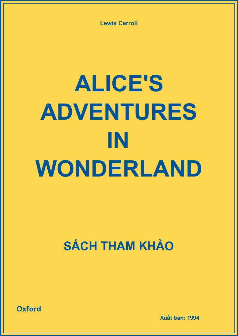 Alice's Adventures In Wonderland