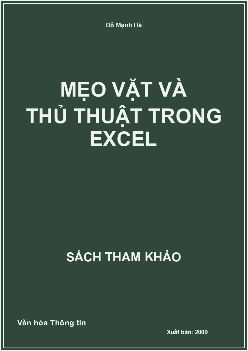 Mẹo vặt và thủ thuật trong Excel