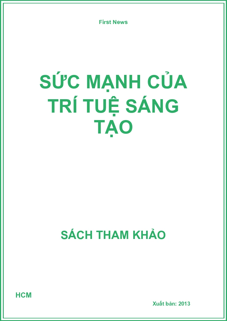 Sức mạnh của trí tuệ sáng tạo