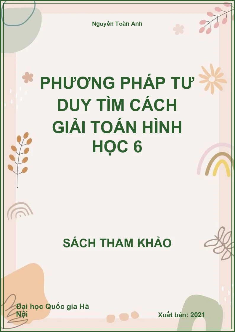 Phương pháp tư duy tìm cách giải toán hình học 6
