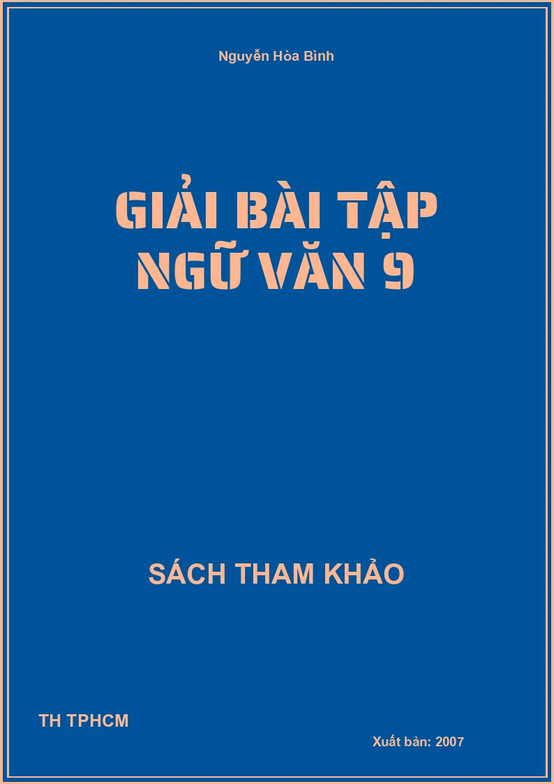 Giải Bài Tập Ngữ Văn 9