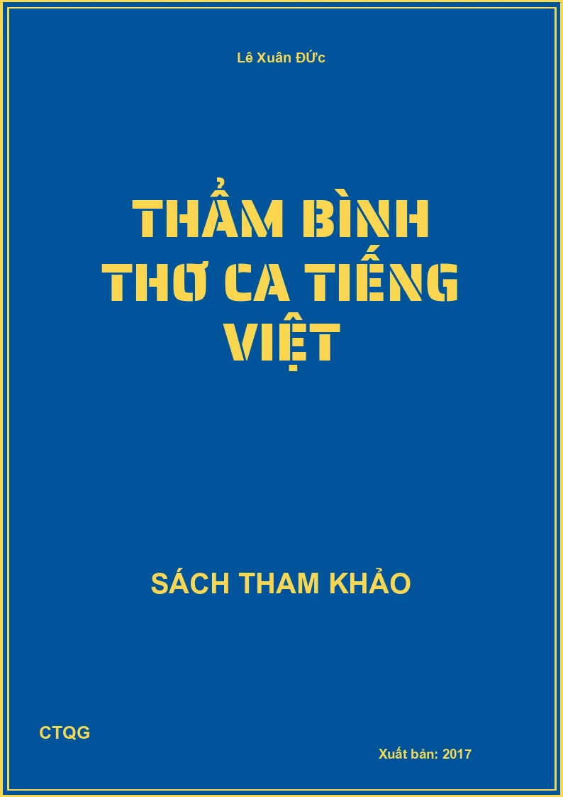 Thẩm bình thơ ca tiếng việt