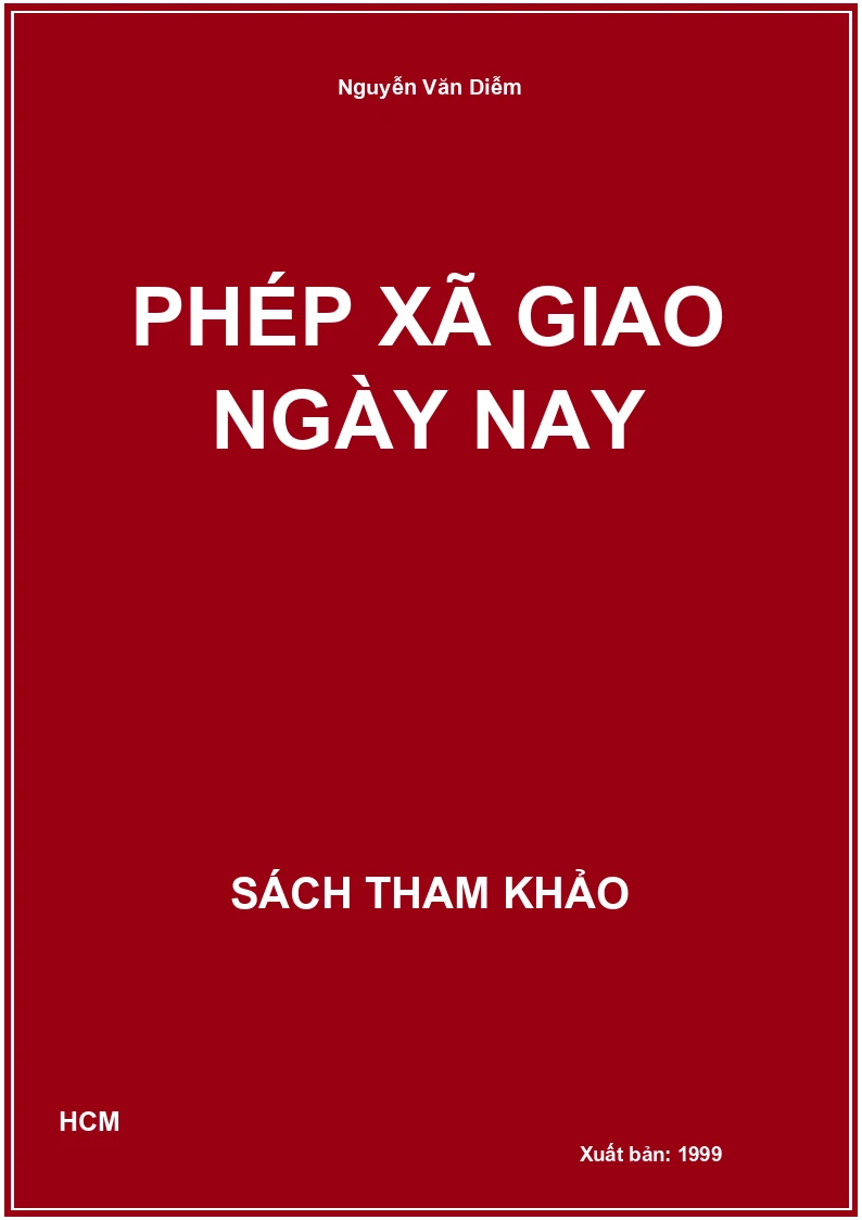 Phép xã giao ngày nay