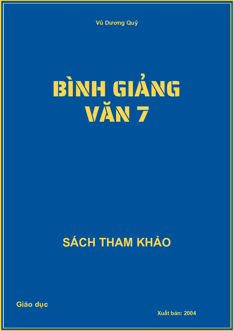 Bình Giảng Văn 7