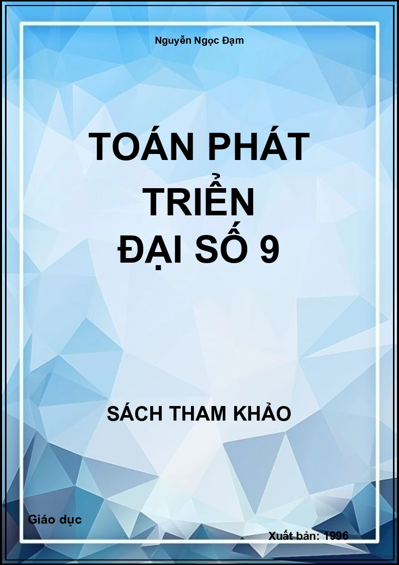 Toán phát triển đại số 9