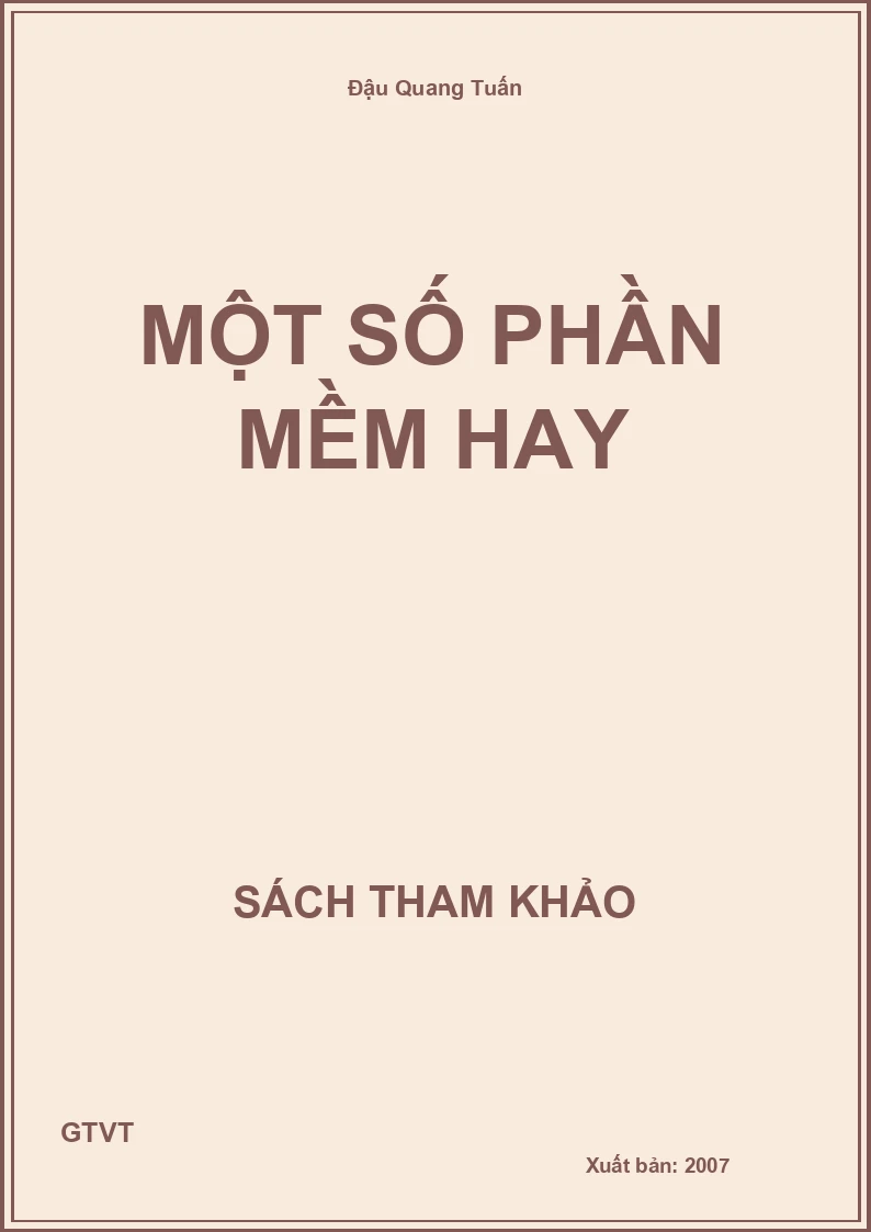 Một số phần mềm hay