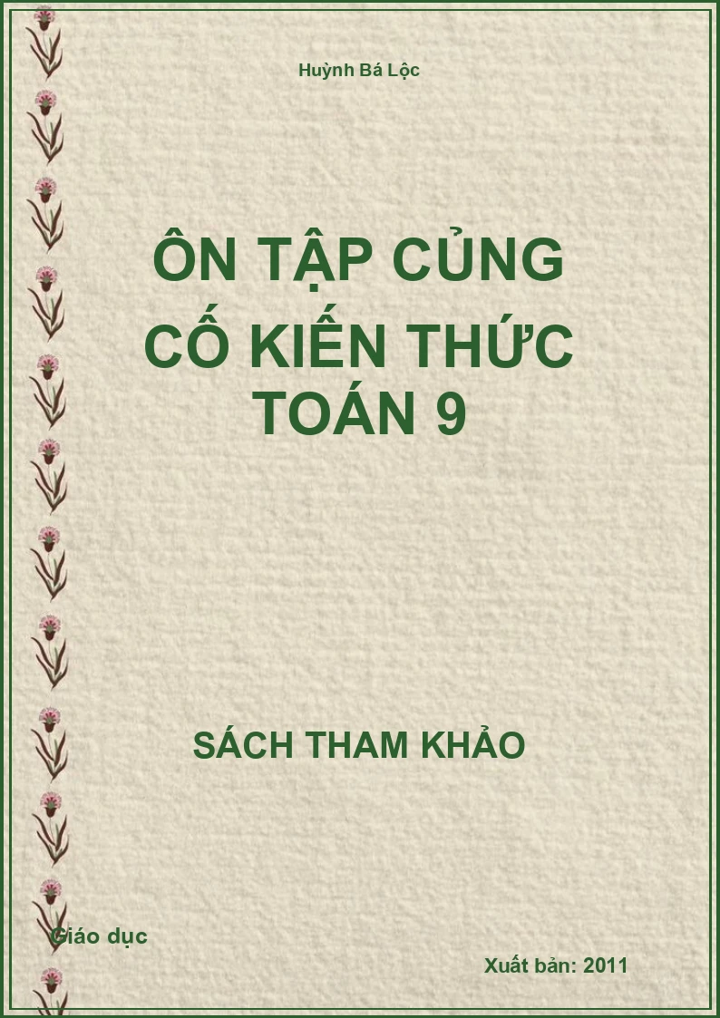 Ôn tập củng cố kiến thức toán 9