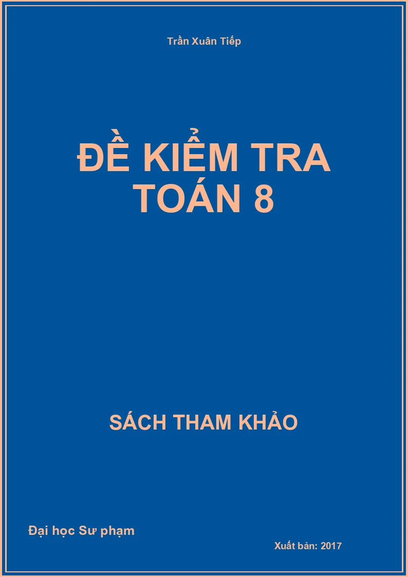 Đề kiểm tra toán 8