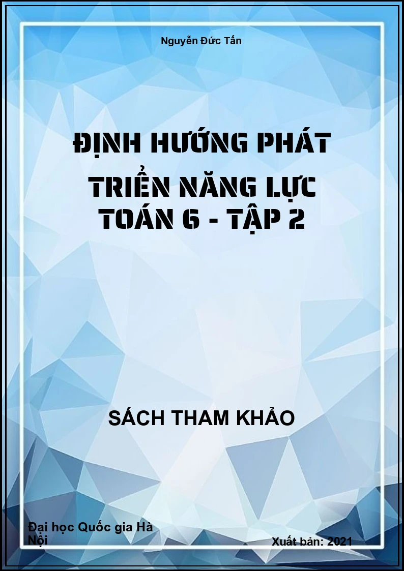 Định hướng phát triển năng lực toán 6 - tập 2